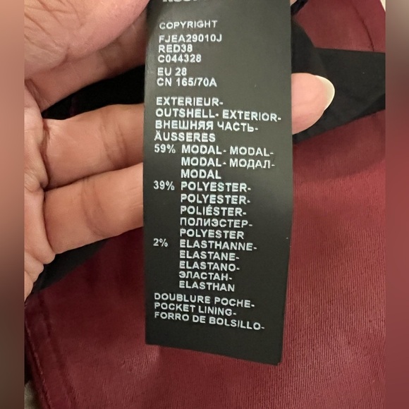 THE KOOPLES RED LEATHER-EFFECT SKINNY JEANS Size 6 & size 2 stretchy NWT - Picture 8 of 16